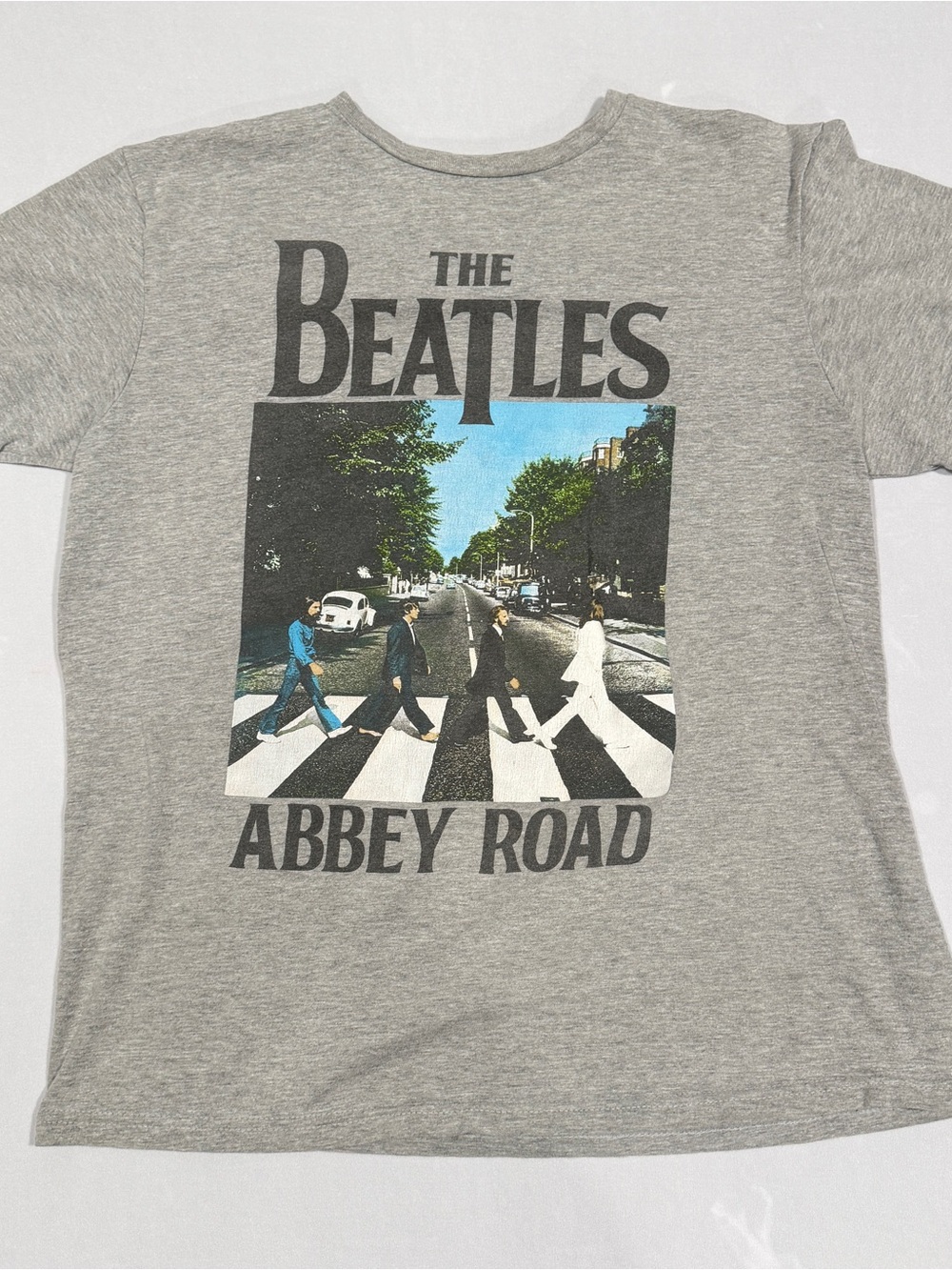 The Beatles Abbey Road Kids Tee - Gray with Multicolor Print